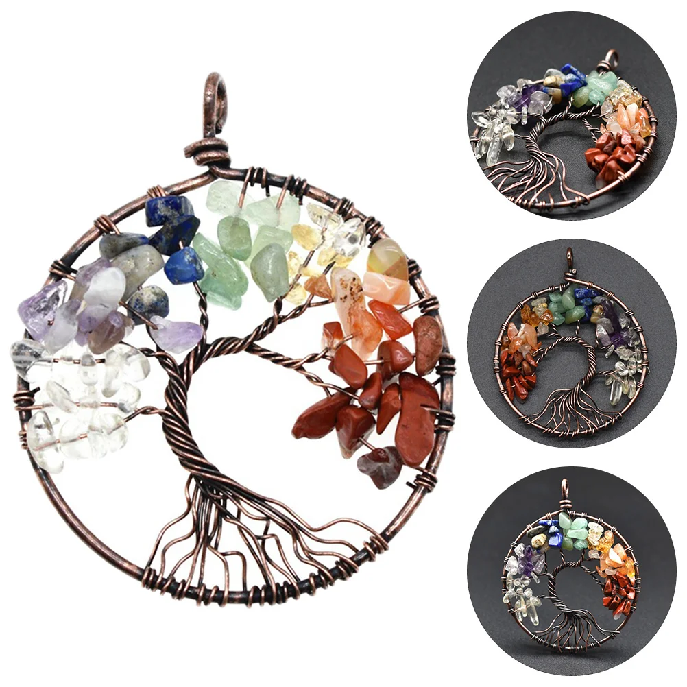2 Pcs Tree of Life Pendant Fashion Necklace The Gift Jewelry Creative DIY Crystal
2 Pcs Tree of Life Pendant Fashion Necklace The Gift Jewelry Creative DIY Crystal