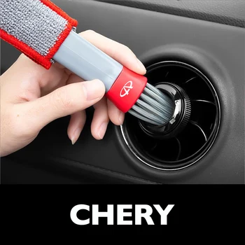 자동차 공기 배출구 브러시 대시 보드 먼지 청소 도구, CHERY TiGGO 5 2 3 7 A1 A3 A5 A13 ARRIZO KIMO QQ INDIS JAGGI용 자동차 액세서리