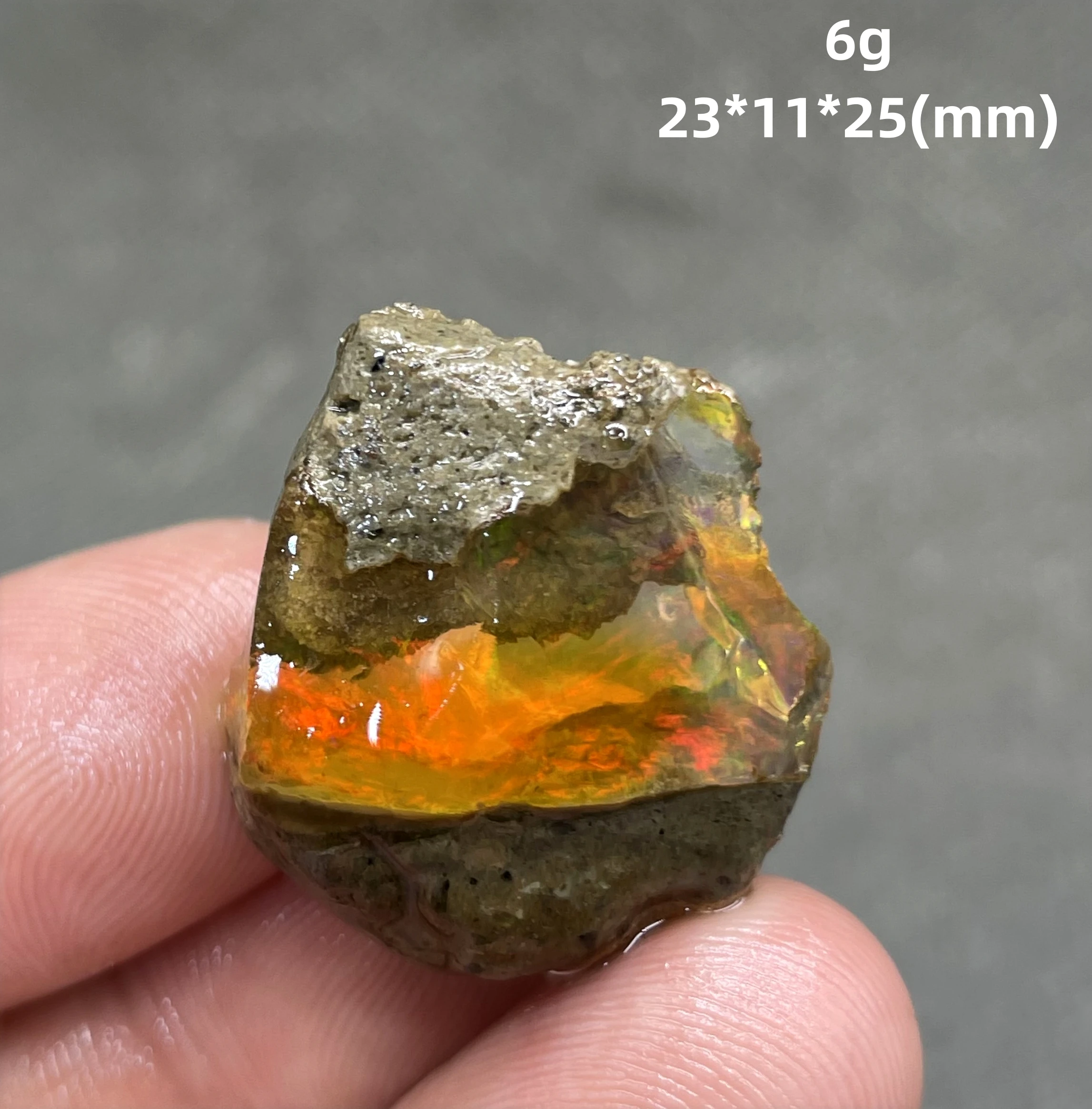 

BEST COLOR! 6g natural rare color Ethiopia water Opal gem mineral specimen stones and crystals healing crystals quartz