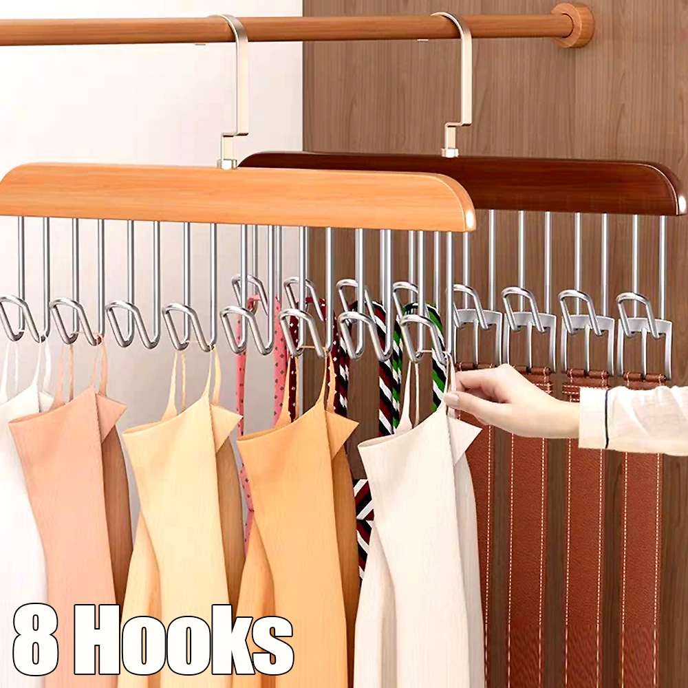 8 Hooks Multifunctional Wooden Hanger Underwear Bra Strap Tie Hat Bag Scarf Storage Home Bedroom Closet Supply Clothes Organizer
8 Hooks Multifunctional Wooden Hanger Underwear Bra Strap Tie Hat Bag Scarf Storage Home Bedroom Closet Supply Clothes Organizer