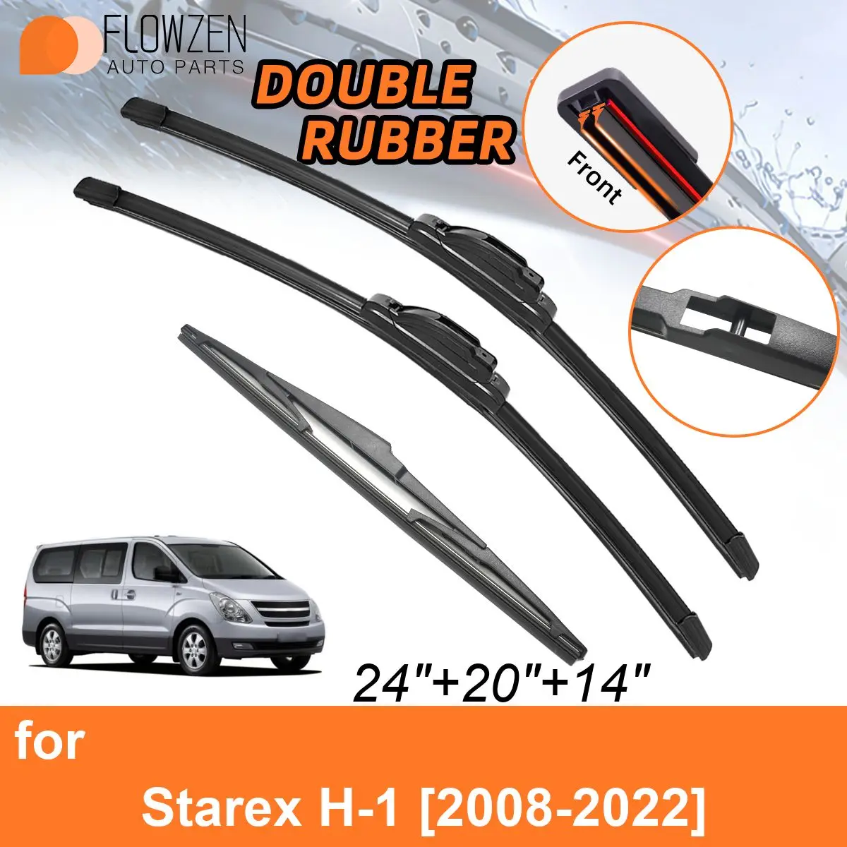 Двойные резиновые автомобильные дворники для Hyundai Starex H-1 2008-2022, аксессуары для задних дворников 2015, 2016, 2017, 2018, 2019, 2020, 2021
Двойные резиновые автомобильные дворники для Hyundai Starex H-1 2008-2022, аксессуары для задних дворников 2015, 2016, 2017, 2018, 2019, 2020, 2021