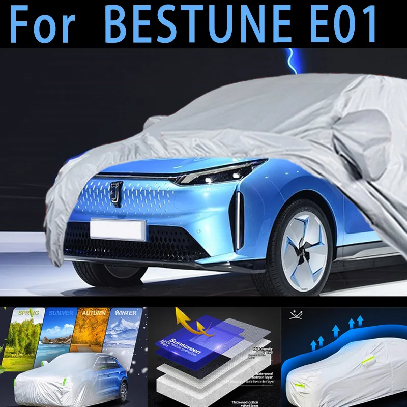 For BESTUNE E01 Car protective cover,sun protection,rain protection, UV protection,dust prevention auto paint protective
For BESTUNE E01 Car protective cover,sun protection,rain protection, UV protection,dust prevention auto paint protective