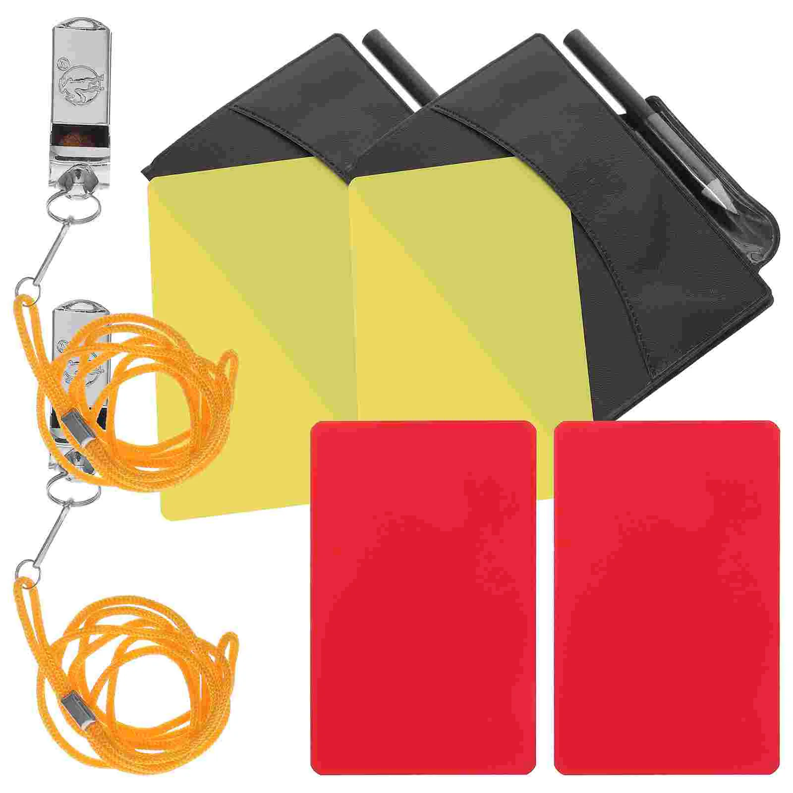 Inoomp Metal Wallet Cards Referee Kit Red Yellow Whistle Score Pads Pencils Football Soccer Sweat Suit
Inoomp Metal Wallet Cards Referee Kit Red Yellow Whistle Score Pads Pencils Football Soccer Sweat Suit