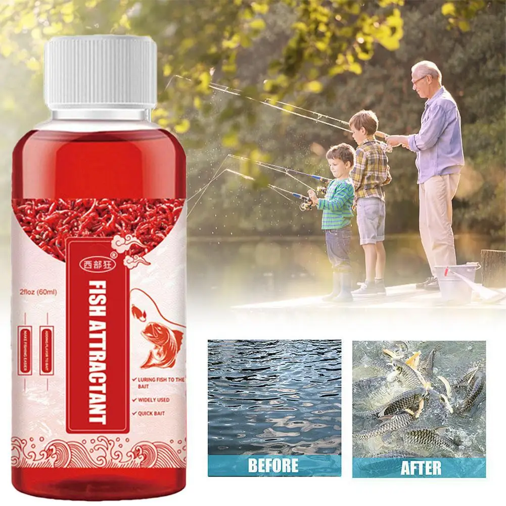 60ml Freshwater Fish Red Worm Liquid Strong Fish Attractant Concentrated FishBait Perch For Trout Cod Carp Bass Accessories L4G9
60ml Freshwater Fish Red Worm Liquid Strong Fish Attractant Concentrated FishBait Perch For Trout Cod Carp Bass Accessories L4G9