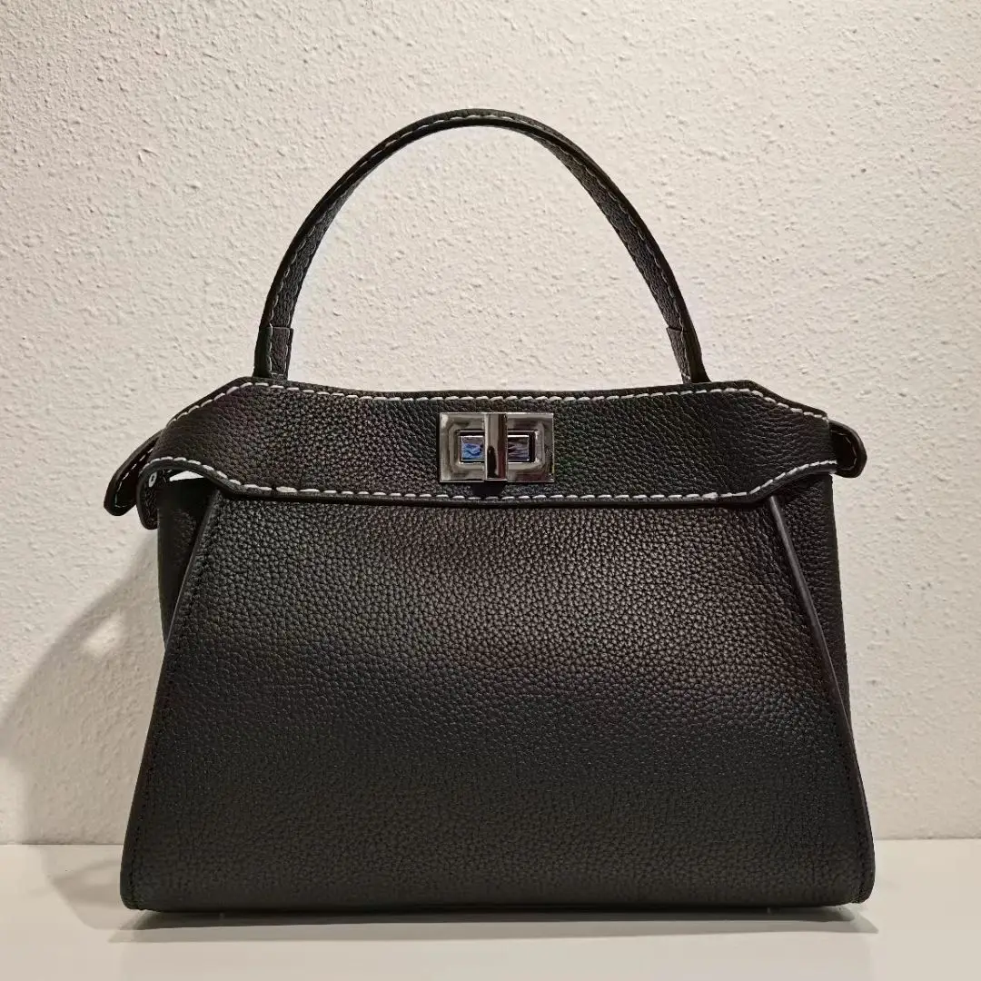 

Classic Fashion Lychee Grain Genuine Leather Handbag High-quality Luxury TOGO Cowhide Tote Bag Elegant Versatile Crossbody bag