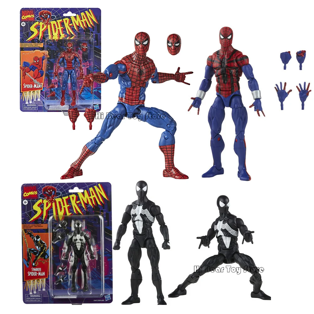 

Spiderman Legends Action Figure Spider Man Retro Figurine Mini Anime Figures PVC Statue Doll Model Decoration Toys Gift