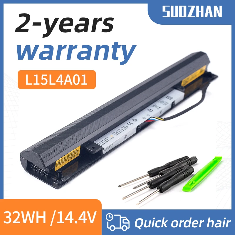

SUOZHAN L15L4A01 L15S4A01 Battery For Lenovo Ideapad V4400 300-14IBR 300-15IBR 300-15ISK 100-14IBD 300-13ISK L15M4A01 L15S4E01