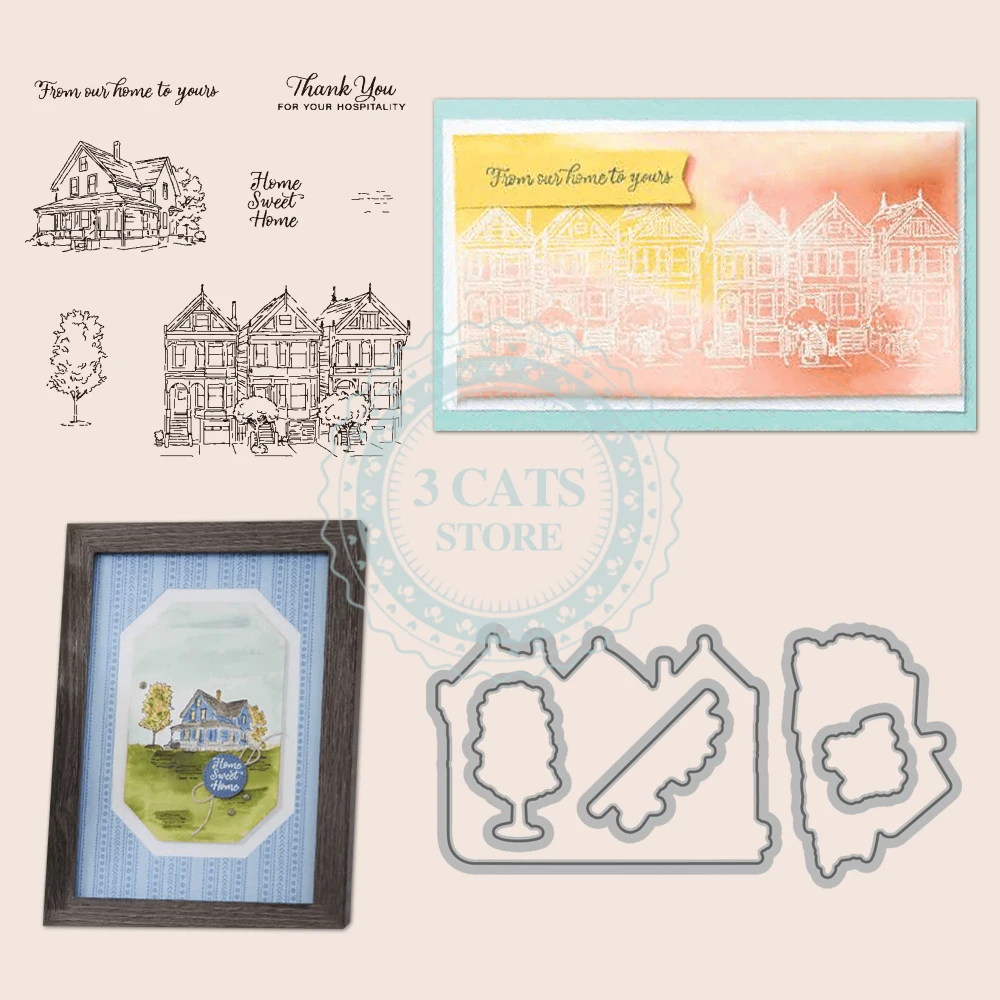 MP959 From Our Home House Clear Stamp Cutting Dies DIY Scrapbooking Supplies Stamps Metal Dies For Cards Albums Crafts Decor
MP959 From Our Home House Clear Stamp Cutting Dies DIY Scrapbooking Supplies Stamps Metal Dies For Cards Albums Crafts Decor