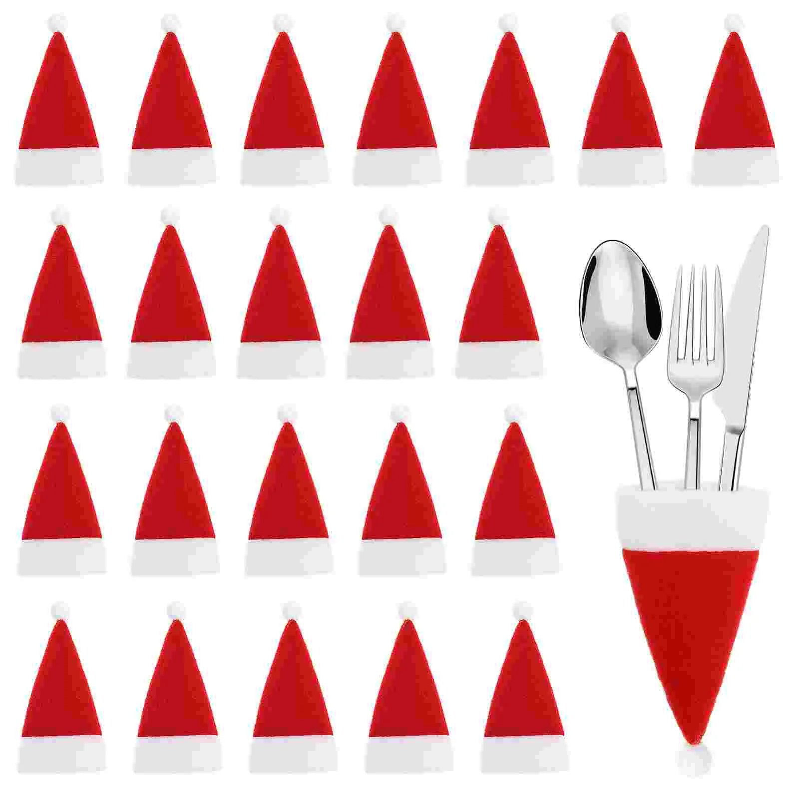 Merry Christmas Decoration Mini Santa Hats Table Cutlery Covers Christmas Decoration Wine Bottle Hats Tableware Decoration
Merry Christmas Decoration Mini Santa Hats Table Cutlery Covers Christmas Decoration Wine Bottle Hats Tableware Decoration