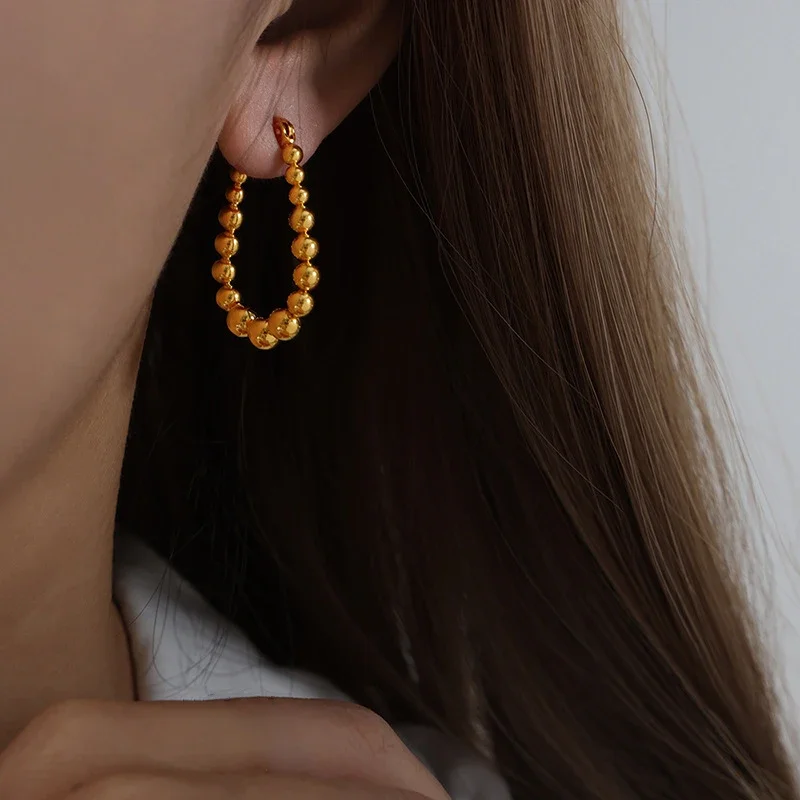 Женские серьги-подвески из нержавеющей стали с металлическим покрытием, 18K
Женские серьги-подвески из нержавеющей стали с металлическим покрытием, 18K