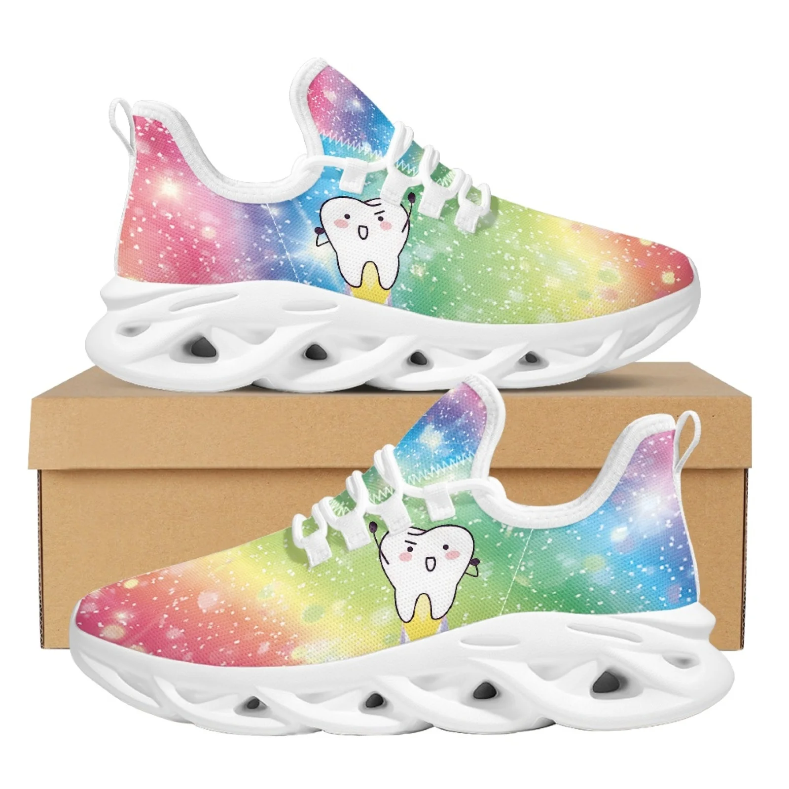 Belidome Rainbow Tooth Dental Womens Running Shoes Casual Athletic Snealers Non Slip Womens Walking Tennis Shoes Zapatos Mujer
Belidome Rainbow Tooth Dental Womens Running Shoes Casual Athletic Snealers Non Slip Womens Walking Tennis Shoes Zapatos Mujer