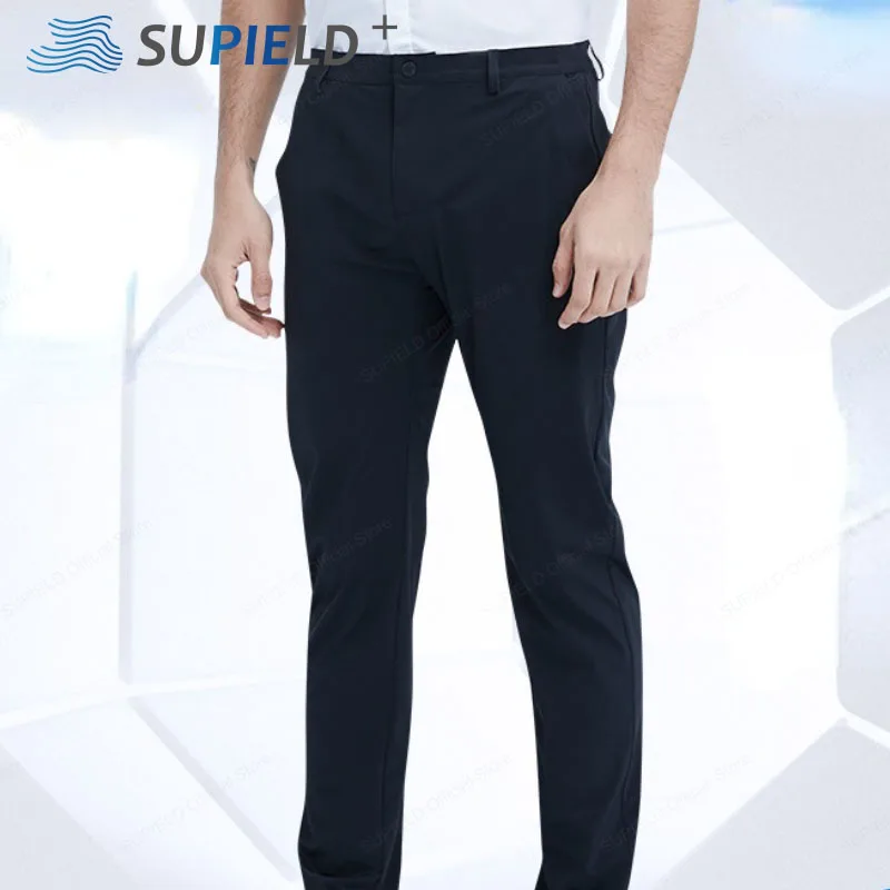 SUPIELD Black Business Casual Men Pants Summer Thin Cool Breathable Long Pants Summer Fashion Elastic Waist Sports Trousers
SUPIELD Black Business Casual Men Pants Summer Thin Cool Breathable Long Pants Summer Fashion Elastic Waist Sports Trousers