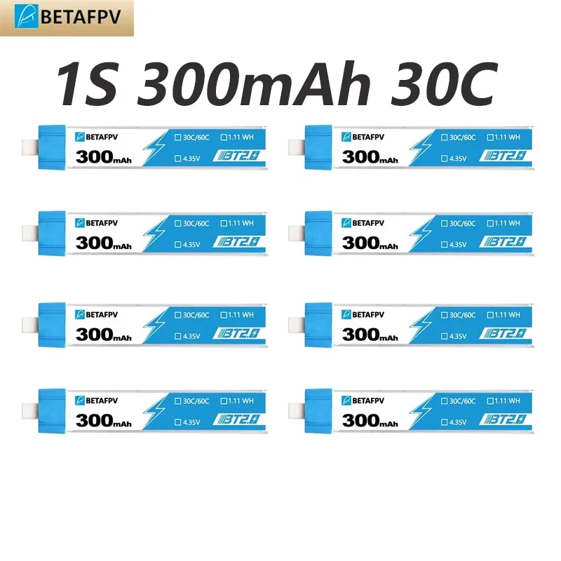 8pcs/lot BETAFPV BT2.0 1S 300mAh Battery 4.35V 30C/60C Lipo for Cetus FPV Googles Tiny Whoop Drone Meteor65
8pcs/lot BETAFPV BT2.0 1S 300mAh Battery 4.35V 30C/60C Lipo for Cetus FPV Googles Tiny Whoop Drone Meteor65