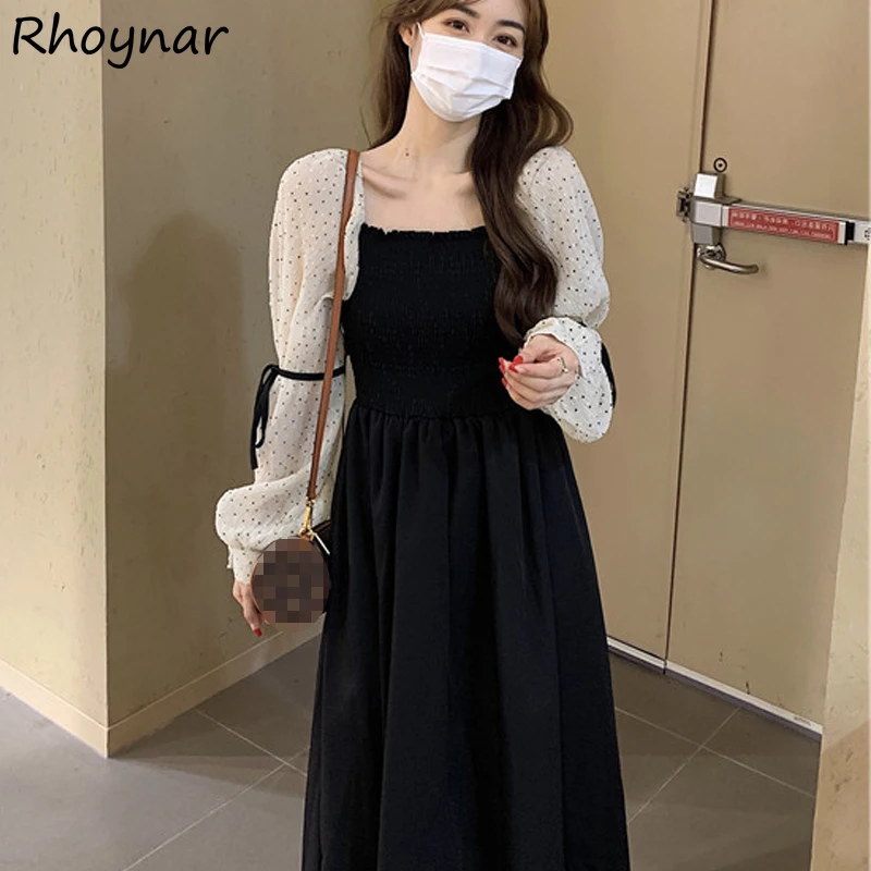 Long Sleeve Dress Women Fake 2 Pieces Patchwork Bandage Fashion French Style Elegant Autumn Sweet Tender Streetwear Popular Ins
Long Sleeve Dress Women Fake 2 Pieces Patchwork Bandage Fashion French Style Elegant Autumn Sweet Tender Streetwear Popular Ins