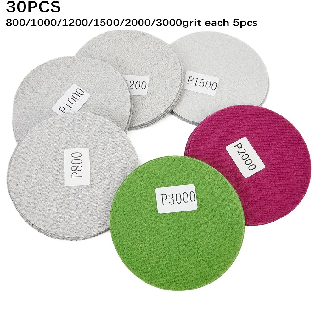 15/30pcs 1-7inch Sanding Discs Pad Kit 800-3000 Grit Hook & Loop Sandpaper Wet/Dry Abrasive Papers For Grinder Rotary Tools
15/30pcs 1-7inch Sanding Discs Pad Kit 800-3000 Grit Hook & Loop Sandpaper Wet/Dry Abrasive Papers For Grinder Rotary Tools