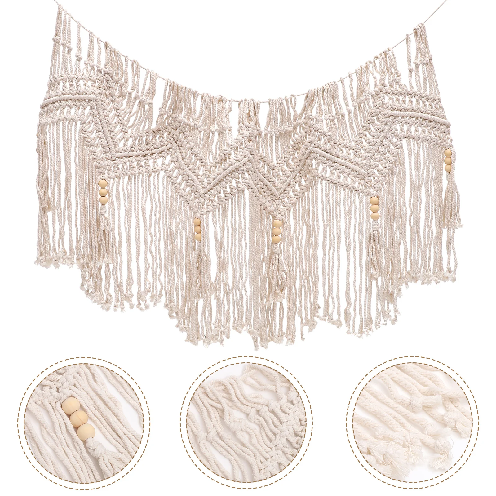 Bohemian Woven Valance Curtains Tapestry Wall Hangings Cotton Rope Window Macrame Boho Manual Ornament Simple
Bohemian Woven Valance Curtains Tapestry Wall Hangings Cotton Rope Window Macrame Boho Manual Ornament Simple