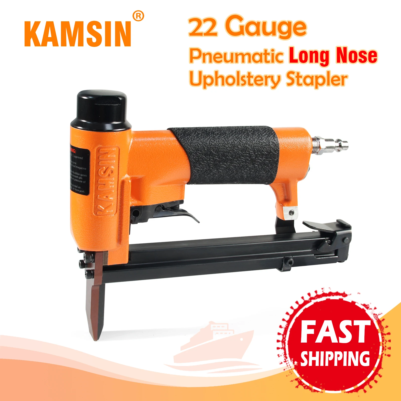 KAMSIN Air Stapler KN7116L with Long Nose 9.1mm Crown 6-16mm Length Pneumatic StaplerUpholstery Staple Gun Tools for Woodworking
KAMSIN Air Stapler KN7116L with Long Nose 9.1mm Crown 6-16mm Length Pneumatic StaplerUpholstery Staple Gun Tools for Woodworking