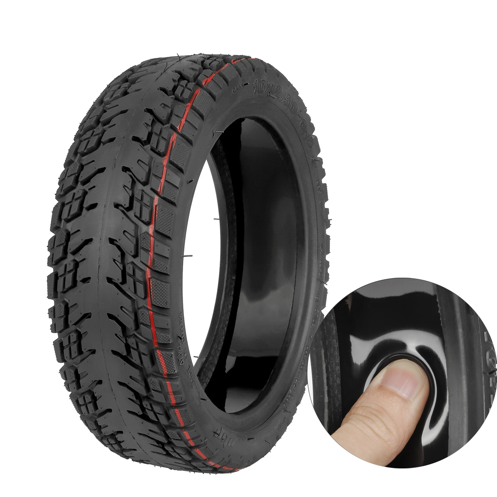 10 Inch 10*2.50-6.5 Tyre Explosion-Proof Self-repairing Off-road Tubeless Gel Vacuum Tire Scooter Wheel Parts
10 Inch 10*2.50-6.5 Tyre Explosion-Proof Self-repairing Off-road Tubeless Gel Vacuum Tire Scooter Wheel Parts