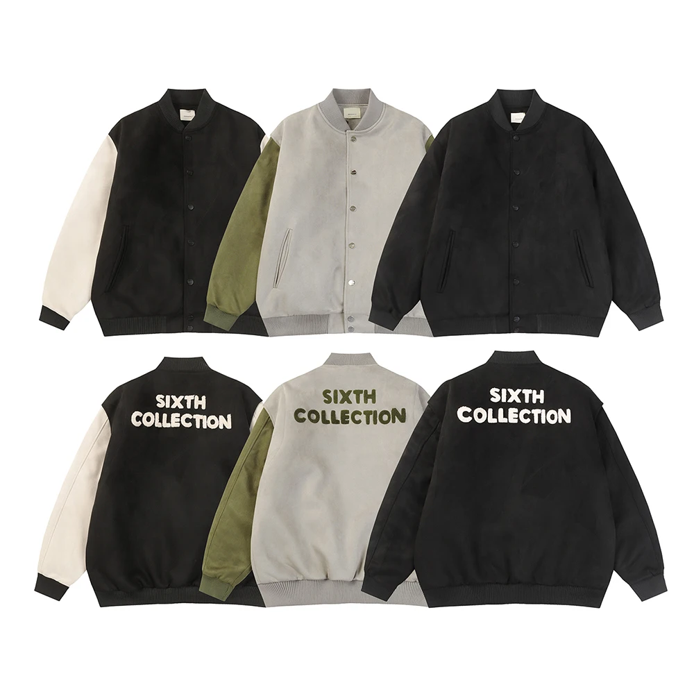 Essentials Sixth Collection Jacket New Fashion Flocking Logo Hip hop Loose Unisex Oversize Cotton Padded Jacket Baseball Jacket
Essentials Sixth Collection Jacket New Fashion Flocking Logo Hip hop Loose Unisex Oversize Cotton Padded Jacket Baseball Jacket