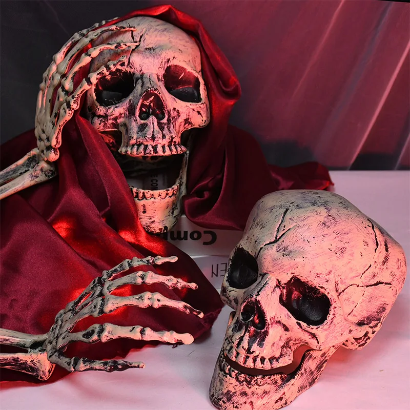 Halloween Skull Head Hand Skeleton Body Halloween Skeleton Decoration for Outdoor Yard Lawn Garden Halloween Party Decoration
Halloween Skull Head Hand Skeleton Body Halloween Skeleton Decoration for Outdoor Yard Lawn Garden Halloween Party Decoration