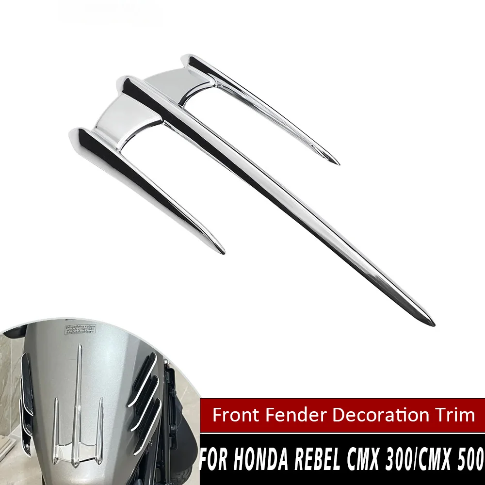 

Motorcycle Chrome Front Fender Accent Trim for Honda Rebel CMX300 CMX500 CMX 300 500 2017-2020 2021 2022 Decoration Accessories