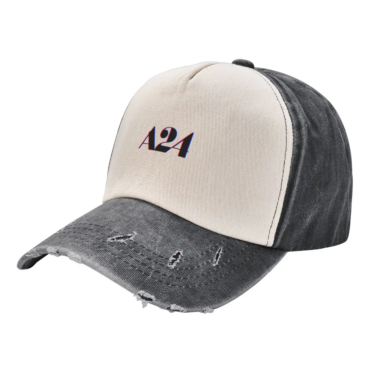 

A24 Glitch Logo Classic Baseball Cap Luxury Cap Horse Hat Trucker Hat Women's Golf Clothing Men's