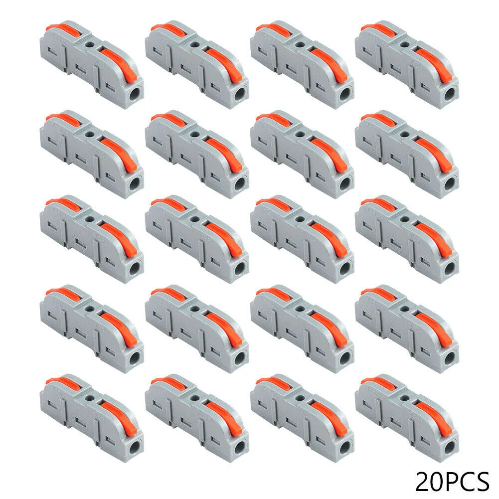 20Pcs Spring Lever Terminal Blocks Mini Wire Cable Connectors Conductor Threader Splitter For Power Tool Accessories
20Pcs Spring Lever Terminal Blocks Mini Wire Cable Connectors Conductor Threader Splitter For Power Tool Accessories