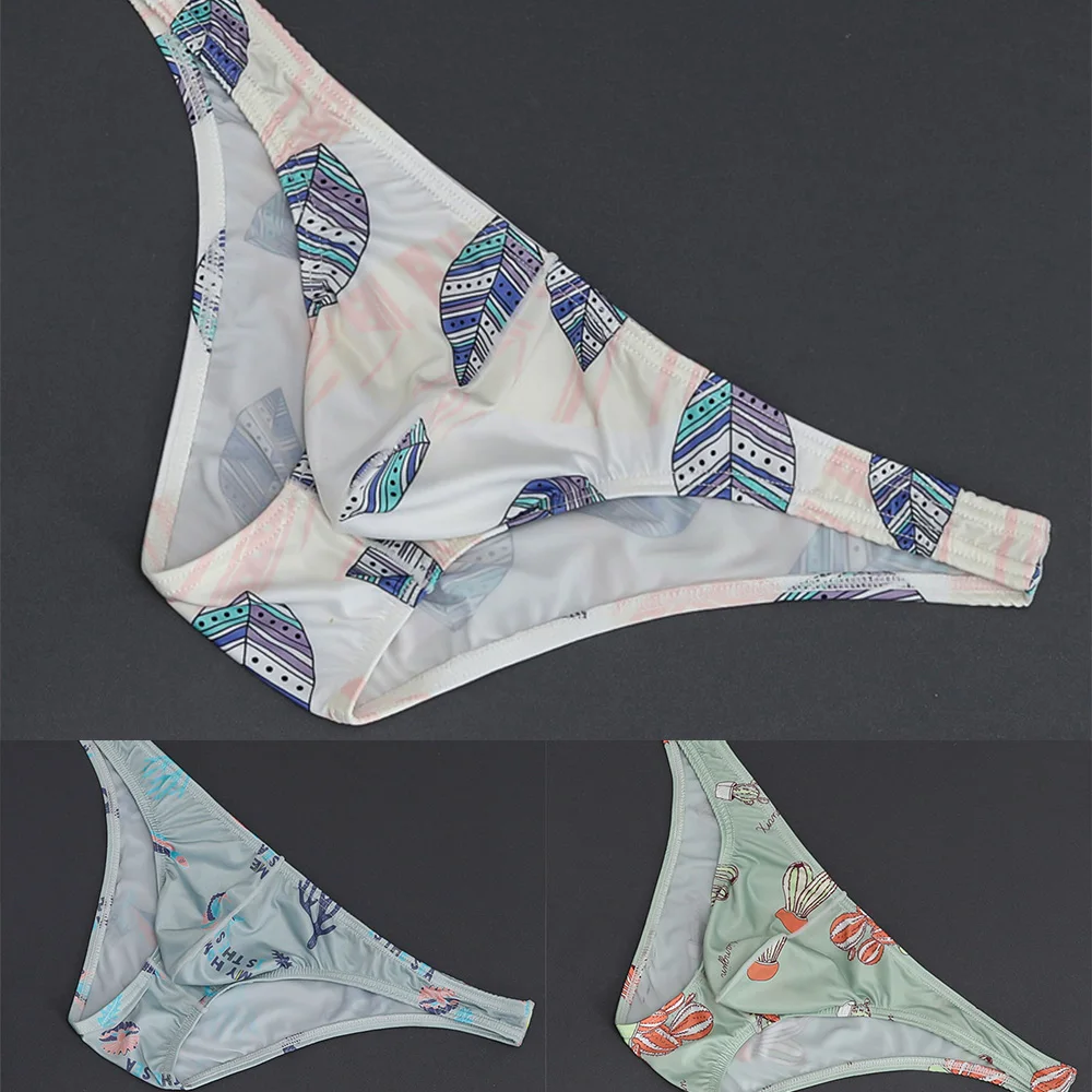 2022 Hot Men Sexy Low Waist Floral Print Breathable Briefs Comfy Low Waist Elastic Ice Silk Underpants Swimwear Beachwear
2022 Hot Men Sexy Low Waist Floral Print Breathable Briefs Comfy Low Waist Elastic Ice Silk Underpants Swimwear Beachwear