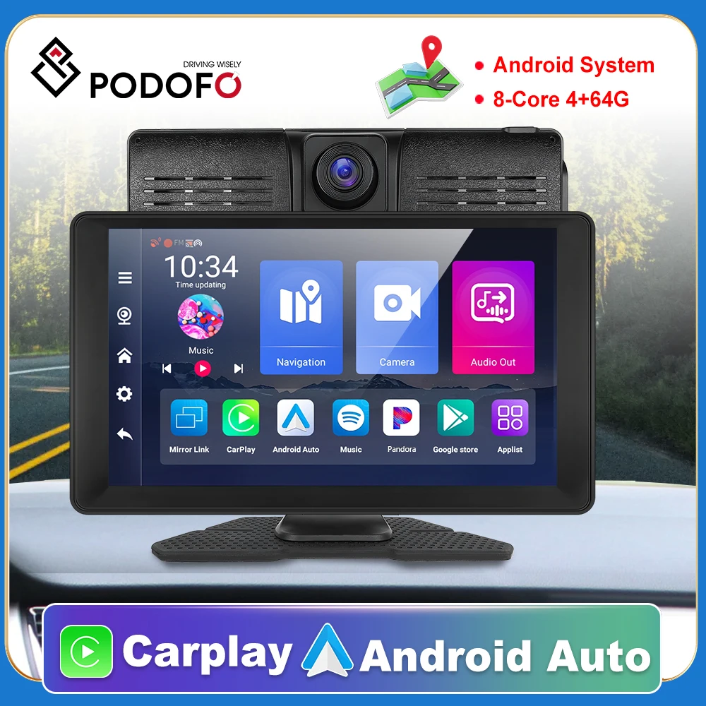 Автомобильный видеорегистратор Podofo, камера для приборной панели на Android, с зеркальным экраном 24 часа
Автомобильный видеорегистратор Podofo, камера для приборной панели на Android, с зеркальным экраном 24 часа