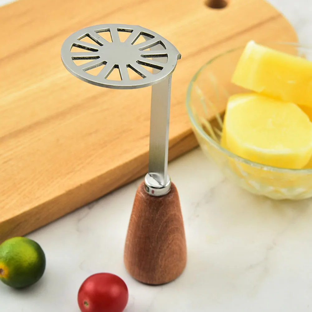 Wooden Handle Potato Masher Stainless Steel Vegetable And Fruit Masher Children's Food Supplement Kitchen Accessories
Wooden Handle Potato Masher Stainless Steel Vegetable And Fruit Masher Children's Food Supplement Kitchen Accessories