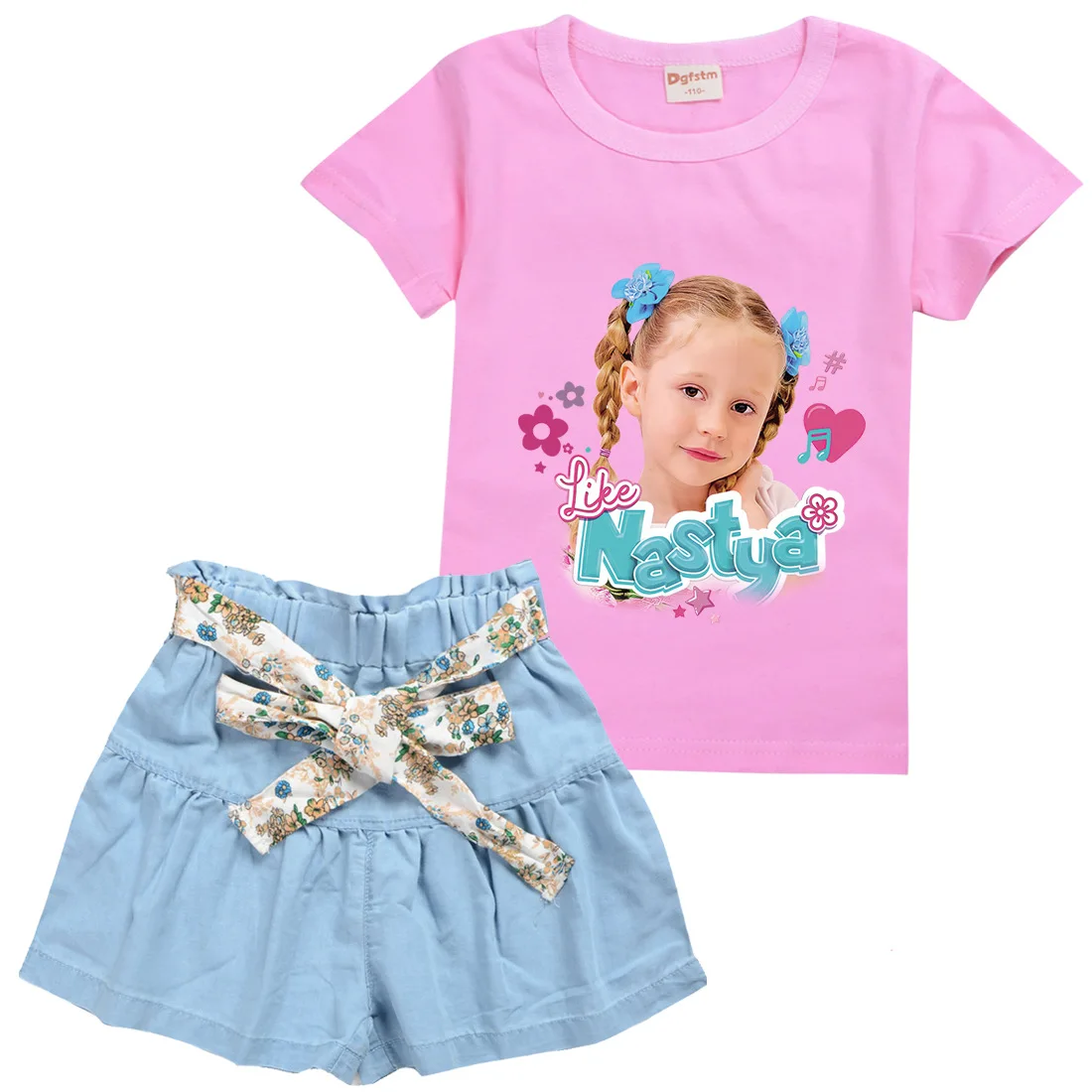 Cute Like Nastya Show Clothes Kids Short Sleeve T-shirt and Big Bow Skirts 2pcs Set Baby Girls Princess Outfits Children's Sets
Cute Like Nastya Show Clothes Kids Short Sleeve T-shirt and Big Bow Skirts 2pcs Set Baby Girls Princess Outfits Children's Sets