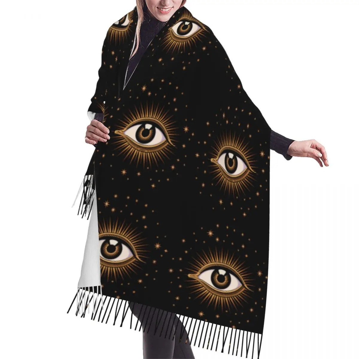Custom Evil Eye Tassel Scarf Women Soft Fashion Versatile Female Shawls Wraps Ladies Winter Scarves
Custom Evil Eye Tassel Scarf Women Soft Fashion Versatile Female Shawls Wraps Ladies Winter Scarves
