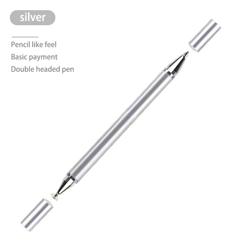 

Touch Screen Stylus Silver For Painting Writing Notes Multi-functional Durable High Quality Consumer Electronics Capacitance Pen