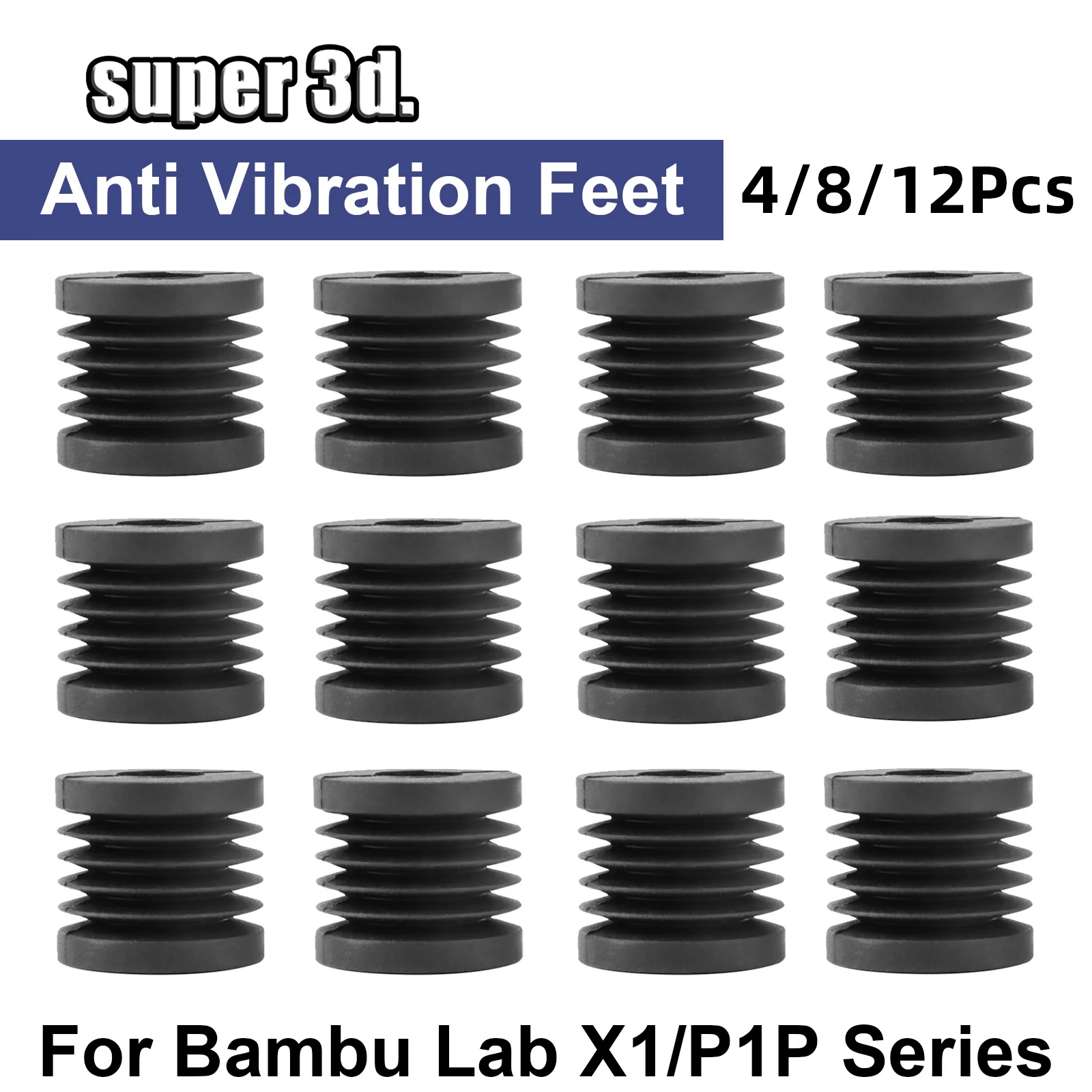4/8/12Pcs Anti Vibration Feet For Bambu Lab x1 P1P Feet Universal Anti-slip Rubber Foot Reduce Shake Buffer Pad 3D Printer Parts
4/8/12Pcs Anti Vibration Feet For Bambu Lab x1 P1P Feet Universal Anti-slip Rubber Foot Reduce Shake Buffer Pad 3D Printer Parts