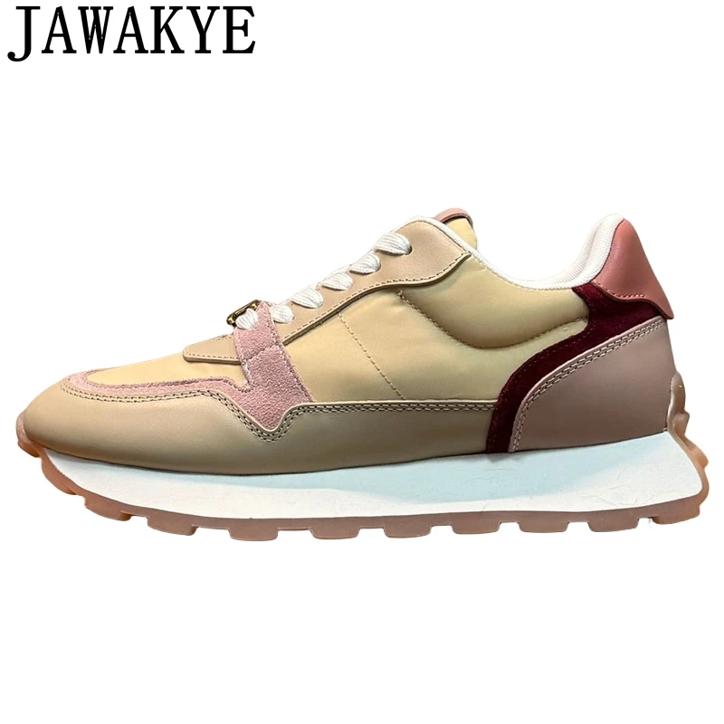 2024 Spring Thick Sole Lace Up Sneakers Women Real Leather Casual Shoes Fashion Flat Platform Shoes Comfort Running Sport Shoes
2024 Spring Thick Sole Lace Up Sneakers Women Real Leather Casual Shoes Fashion Flat Platform Shoes Comfort Running Sport Shoes