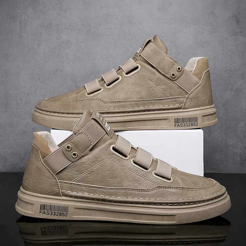 Autumn and Winter New Men Casual Shoes Fashion Solid Color Leather Shoes Wear-resistant Non-slip Shoes Outdoor High-top Shoes 44
Autumn and Winter New Men Casual Shoes Fashion Solid Color Leather Shoes Wear-resistant Non-slip Shoes Outdoor High-top Shoes 44