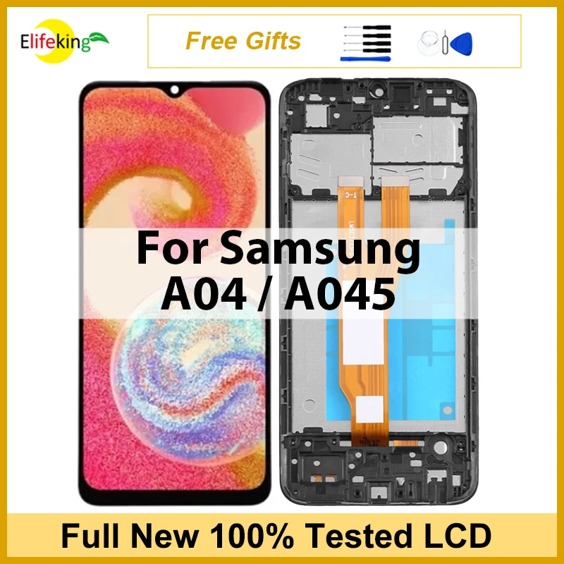 LCD For Samsung A04 A045 Display Touch Screen A045F A045F/DS Digitizer Assembly Replacement
LCD For Samsung A04 A045 Display Touch Screen A045F A045F/DS Digitizer Assembly Replacement
