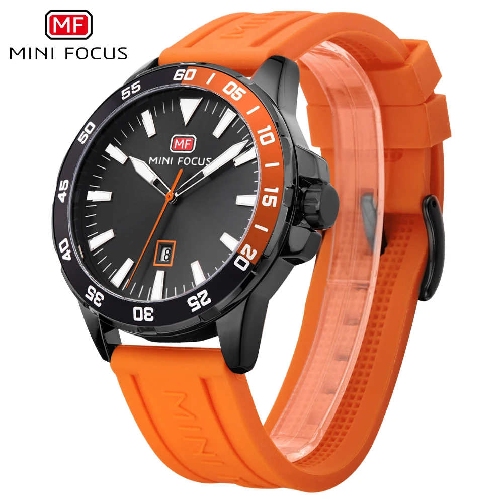 

MINIFOCUS Casual Waterproof Men's Wristwatch Quartz Male Luxury Brand Silicone Strap Relogio Masculino Sport Clock Date Luminou