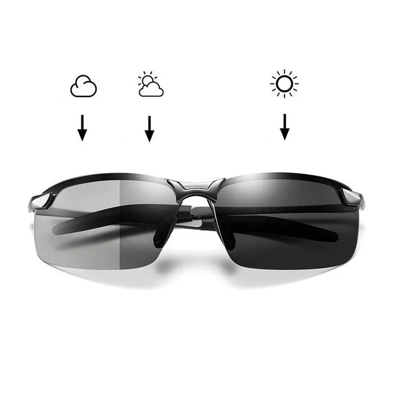 Photochromic Sunglasses Men Polarized Driving Chameleon Glasses Male Change Color Sun Glasses Day Night Vision Driver's Eyewear
Photochromic Sunglasses Men Polarized Driving Chameleon Glasses Male Change Color Sun Glasses Day Night Vision Driver's Eyewear