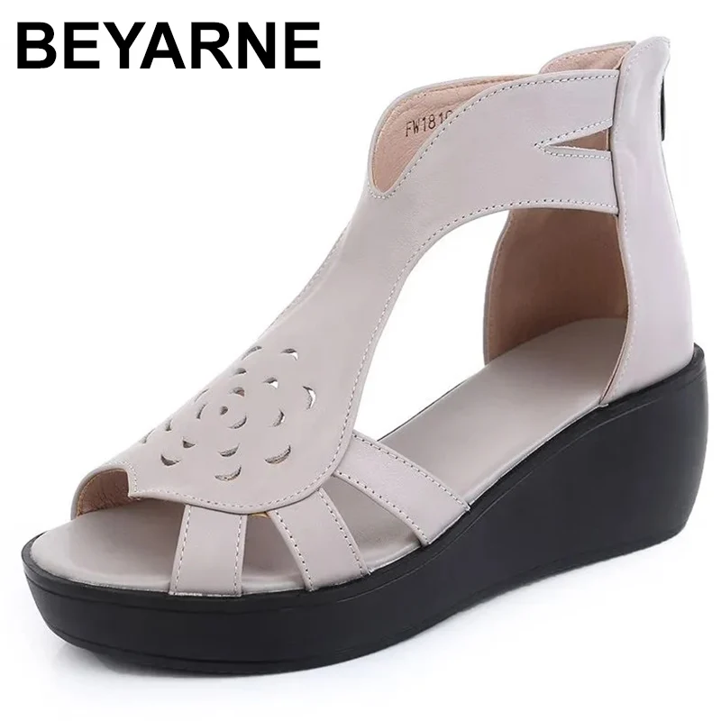 Woman Sandals 2023 Summer Women Genuine Leather Platform Open Toe Casual Shoes Woman Fashion Thick Bottom Wedges Sandals
Woman Sandals 2023 Summer Women Genuine Leather Platform Open Toe Casual Shoes Woman Fashion Thick Bottom Wedges Sandals
