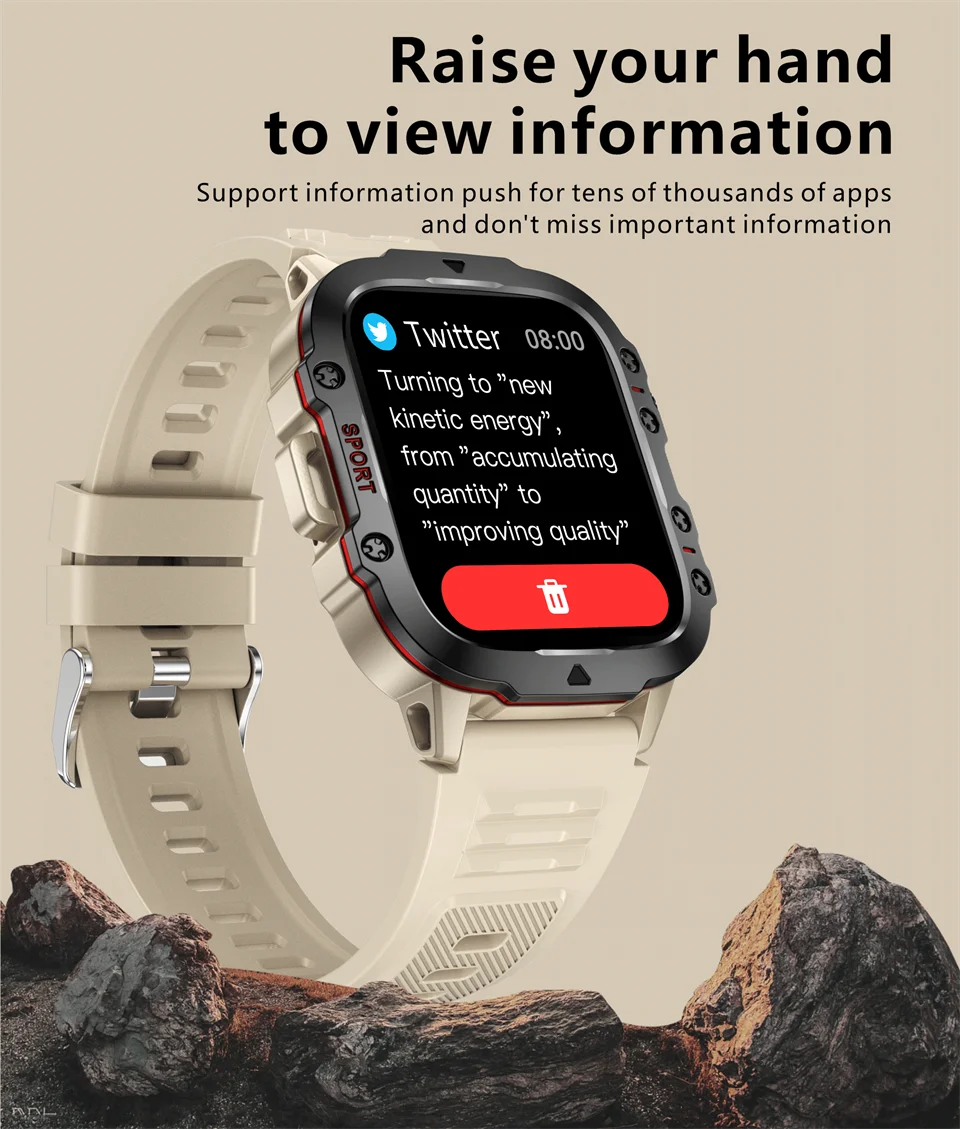 2026 New Rugged Military Smart Watches Men Bluetooth Call Health Monitoring AI Voice Sport Waterproof Smartwatch For Android Men 2026 New Rugged Military Smart Watches Men Bluetooth Call Health Monitoring AI Voice Sport Waterproof Smartwatch For Android Men