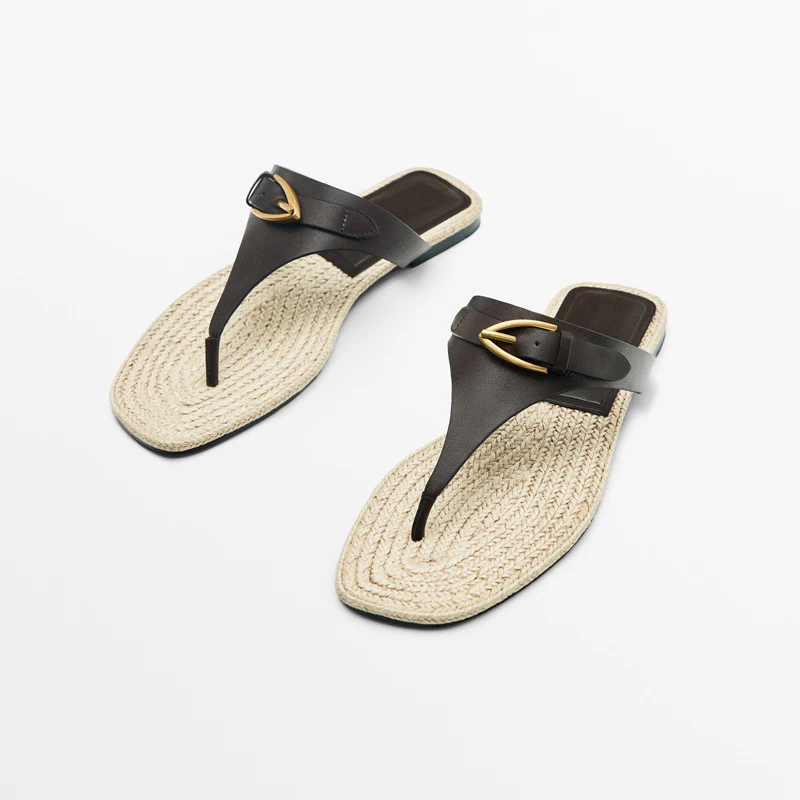 2023 summer New Design Flip-flops Women Flat With Straw Fisherman Shoes Casual Roman Sandals Flip Flops Women's Slippers Slides
2023 summer New Design Flip-flops Women Flat With Straw Fisherman Shoes Casual Roman Sandals Flip Flops Women's Slippers Slides