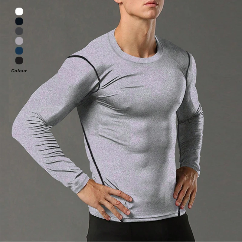 Men Workout Compression Running T-shirt Fitness Tight Long Sleeve Sport Shirts Training Jogging Tops Gym Sportswear Men Clothes
Men Workout Compression Running T-shirt Fitness Tight Long Sleeve Sport Shirts Training Jogging Tops Gym Sportswear Men Clothes