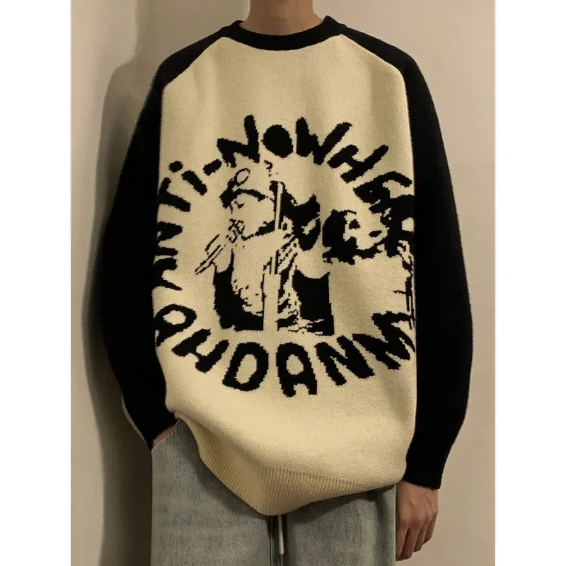 2023 Autumn and Winter Men's and Women's Loose Raglan Sleeve Round Neck Sweater Couple Top Youth Fashion Sweaters
2023 Autumn and Winter Men's and Women's Loose Raglan Sleeve Round Neck Sweater Couple Top Youth Fashion Sweaters