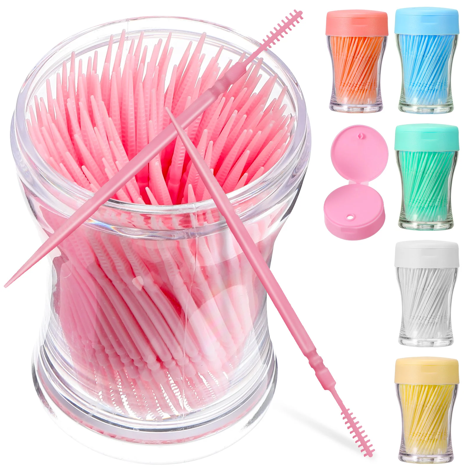 6 Boxes Dental Floss Interdental Toothpick Flossers Plastic Double-end Toothpicks
6 Boxes Dental Floss Interdental Toothpick Flossers Plastic Double-end Toothpicks