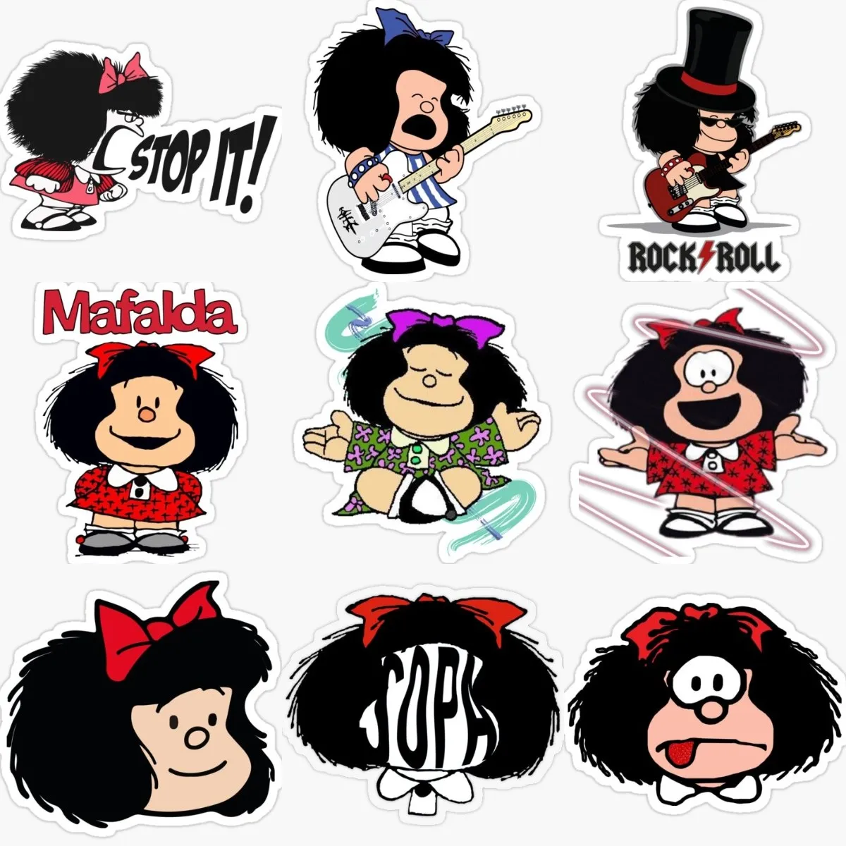 Mafalda Anime Creative Funny Stickers Bumper Car Window Laptop Camper Wall Room Door Table Bicycle Waterproofed Decorative Decal
Mafalda Anime Creative Funny Stickers Bumper Car Window Laptop Camper Wall Room Door Table Bicycle Waterproofed Decorative Decal