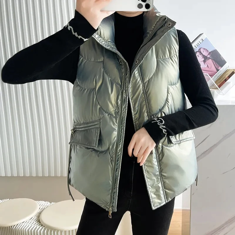 Women'S Short Down Cotton Vest Fashion Korean Sleeveless Stand Collar Loose Vest Jacket Foreign Small Shoulder Waistcoat Vest
Women'S Short Down Cotton Vest Fashion Korean Sleeveless Stand Collar Loose Vest Jacket Foreign Small Shoulder Waistcoat Vest