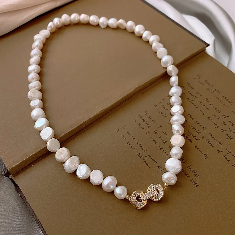 

New Arrival Natural Baroque Freshwater Pearl 14K Gold Filled Elegant Female Chains Necklace Jewelry For Women Mother's Day Gifts