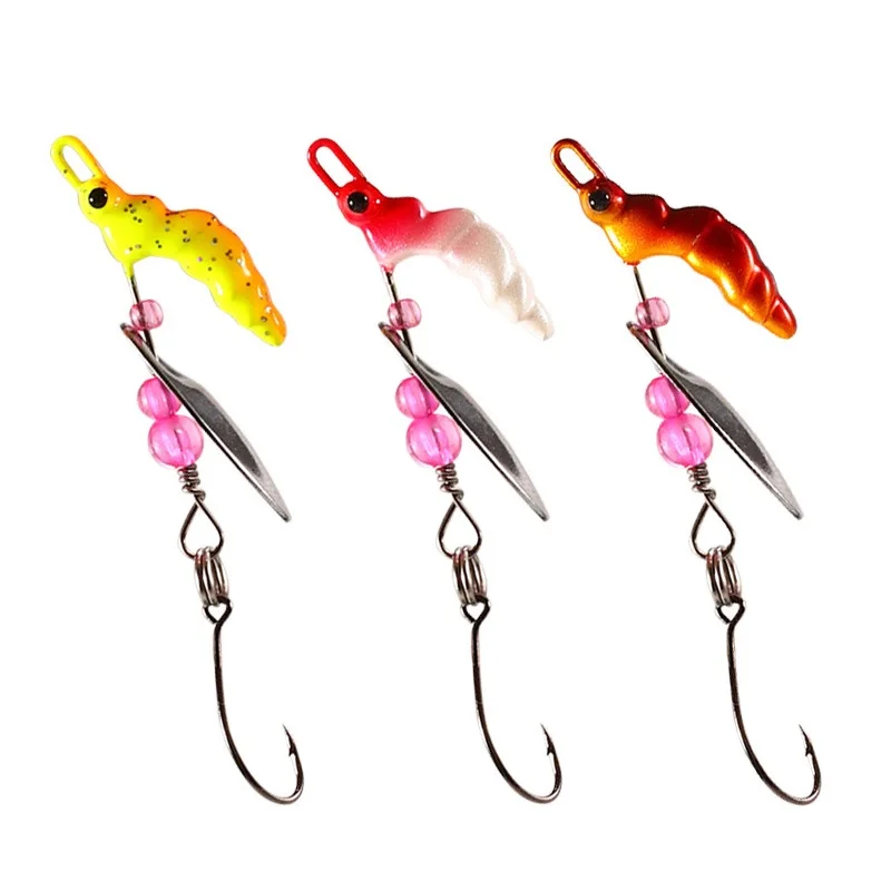 Fishing Spinner Spoon Spinnerbait Shrimp Jig Head Hook Lure 4g Jigging Trolling Spinning Blade for Trout Bass Saltwater
Fishing Spinner Spoon Spinnerbait Shrimp Jig Head Hook Lure 4g Jigging Trolling Spinning Blade for Trout Bass Saltwater