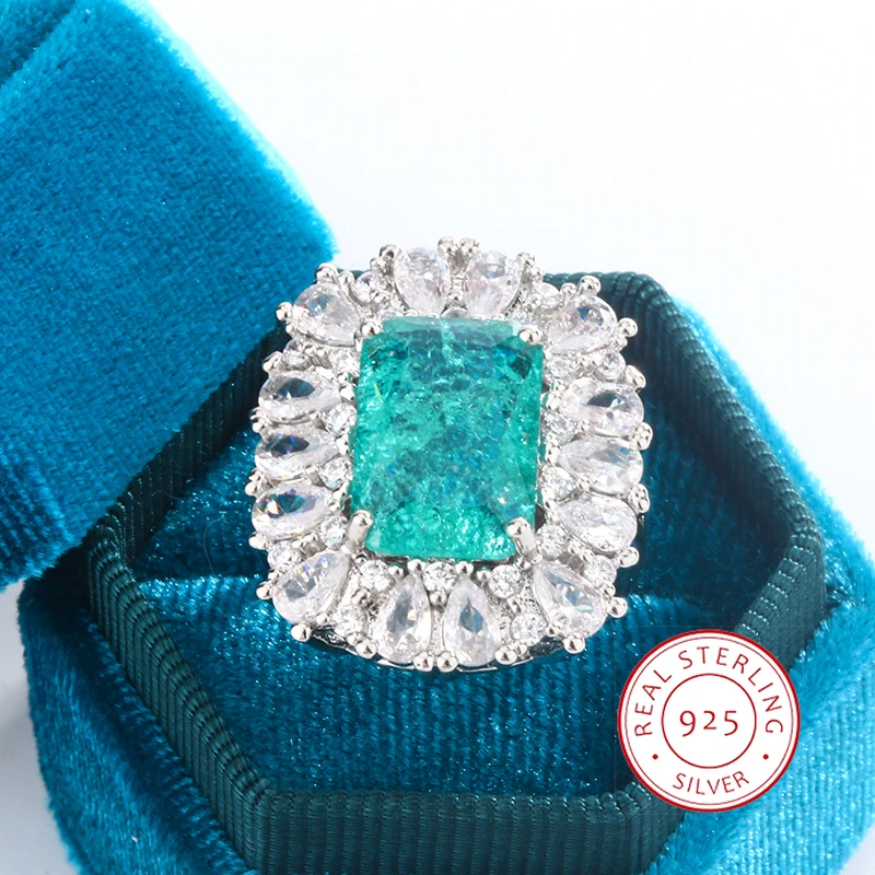 Fashion Luxury Women Blue Cubic Zirconia Rings Temperament Elegant Bridal Wedding Ring Anniversary Gift Hot Jewelry 925 Silver
Fashion Luxury Women Blue Cubic Zirconia Rings Temperament Elegant Bridal Wedding Ring Anniversary Gift Hot Jewelry 925 Silver
